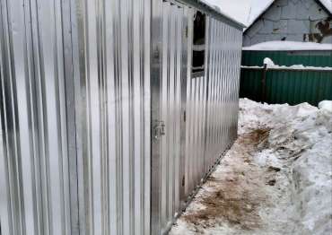 Блестящая гараж-мастерская с цинковым отливом в дер. Березняки, г. Сергиев Посад, МО