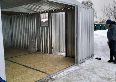 Элегантная гараж-мастерская с изысканным цинковым покрытием в дер. Березняки, г. Сергиев Посад, МО