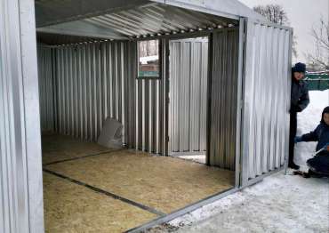  Прекрасная гараж-мастерская в цинковом покрытии в деревне Березняки, г. Сергиев Посад, МО