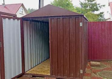 Прочный хозблок для инструментов в шоколадном цвете в СНТ Желтый луг, Щелковский р-н, МО