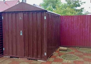 Надежный хозблок для инструментов в шоколадном цвете в СНТ Желтый луг, Щелковский р-н, МО