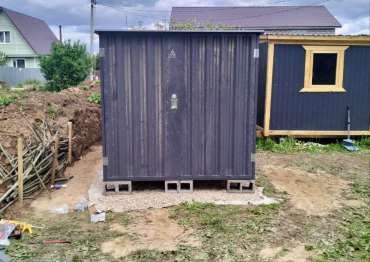 Практичный хозблок для хранения с плоской крышей в графитовом цвете в г. Раменское, МО