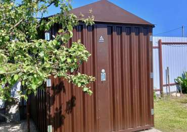 Компактный хозблок для хранения садовых принадлежностей в дер. Денисьево, Можайский р-н, МО 