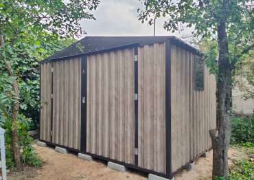 Эргономичный гараж для хранения личных вещей в двойной расцветке в г. Ивантеевка, МО