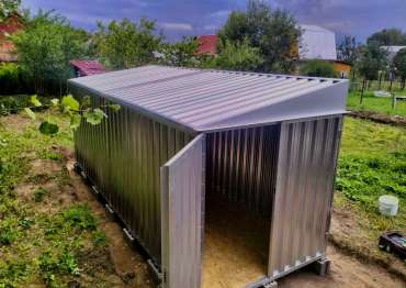 Надежный контейнер для хранения 6 м в цинковом цвете в пос. Цюрупы, Воскресенский р-н, МО