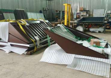 Два невероятных хозблока для стройматериалов и инвентаря в шоколадном цвете в дер. Дунино, Одинцовский р-н, МО