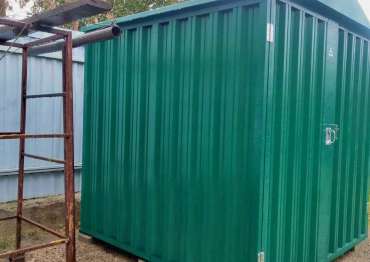 Стильный хозблок для личных вещей в сочном зеленом цвете в дер. Малые Горки, Наро-Фоминский р-н, МО