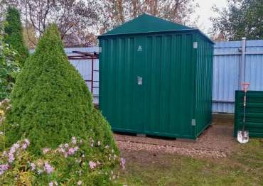 Функциональный хозблок для личных вещей в сочном зеленом цвете в дер. Малые Горки, Наро-Фоминский р-н, МО