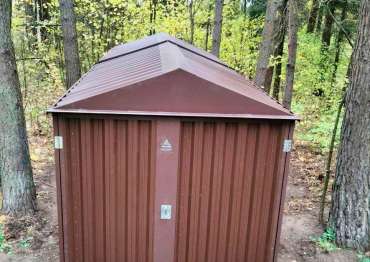 Два надежных хозблока для стройматериалов и инвентаря в шоколадном цвете в дер. Дунино, Одинцовский р-н, МО