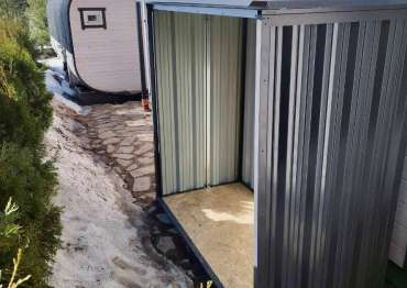 Прочный комплект: 4 мини хозблока и 2 дровницы в графитовом цвете в дер. Нововолково, Рузский р-н, МО