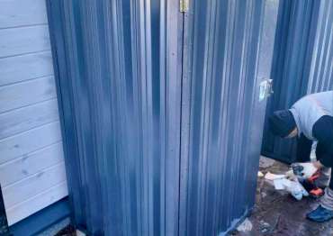 Красивый комплект: 4 мини хозблока и 2 дровницы в графитовом цвете в дер. Нововолково, Рузский р-н, МО