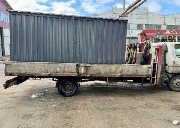 Прочный хозблок для хранения садового инвентаря в брутальном графитовом цвете в дер. Острожки, г.о. Домодедово, МО