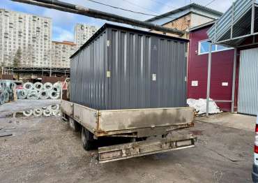 Инновационный хозблок для хранения садового инвентаря в брутальном графитовом цвете в дер. Острожки, г.о. Домодедово, МО