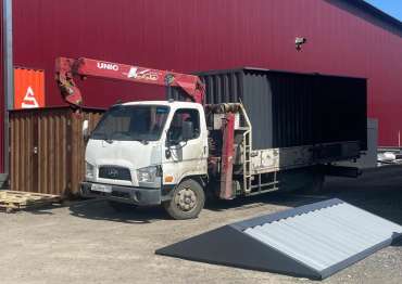 Прочный контейнер для хранения садовой техники в графитовом цвете в дер. Дерново, Можаский р-н, МО