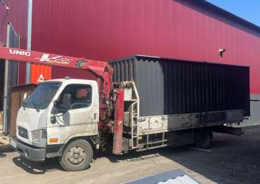 Вместительный контейнер для хранения садовой техники в графитовом цвете в дер. Дерново, Можаский р-н, МО