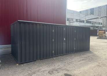 Компактный контейнер для хранения садовой техники в графитовом цвете в дер. Дерново, Можаский р-н, МО