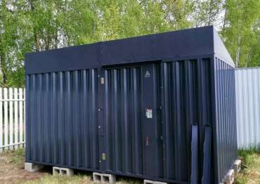 Надежный контейнер для хранения садового инвентаря в графитовом цвете в дер. Лаптево, Раменский р-н, МО