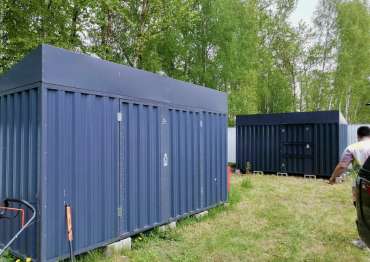 Быстровозводимый контейнер для хранения садового инвентаря в графитовом цвете в дер. Лаптево, Раменский р-н, МО