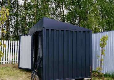 Высокоэффективный контейнер для хранения садового инвентаря в графитовом цвете в дер. Лаптево, Раменский р-н, МО