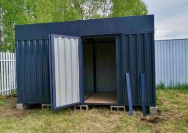 Мультифункциональный контейнер для хранения садового инвентаря в графитовом цвете в дер. Лаптево, Раменский р-н, МО