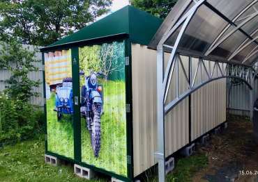 Гараж с односкатной крышей в дер. Игнатьево, Рузский р-н, МО