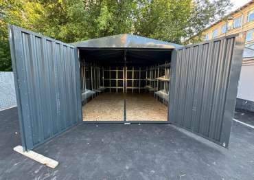 Достойный хозблок для заказчика в антрацитовом цвете на территорию колледжа, г. Москва