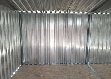 Многофункциональный гараж для заказчика в цинковом цвете в дер. Краснораменье, Камешковский р-н, Владимирская обл.