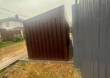 Гараж на участок из профлиста в с. Синьково, Раменский г.о., МО