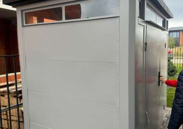 Хозблок премиум серого и черного цветов в дер. Лобаново, г.о. Истра, МО