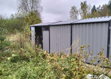 Гараж для автомобиля из профлиста в дер. Колюпаново, Калужская обл.