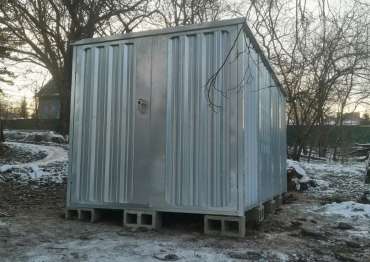 Гараж в цинковом цвете в дер. Голиково, г.о. Химки, МО