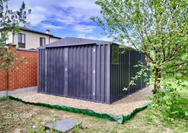 Сборно-разборной хозблок металлический для хранения с увеличенной шириной SKOGGY 6 м