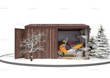 Контейнер для Хранения с Увеличенной Шириной и Высотой SKOGGY 4 м