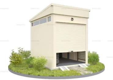 Хозблок с Односкатной Крышей Премиум SKOGGY Mini