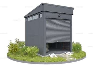 Хозблок с Односкатной Крышей Премиум SKOGGY Mini