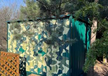 Хозблок с двускатной крышей в СТ Первомайское, Павлово-Посадский р-н, МО