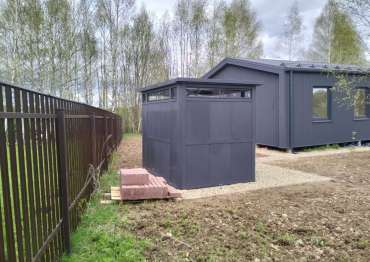 Премиум хозблок в графитовом цвете в дер. Кореньки, г.о. Клин, МО