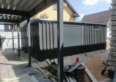 Хозблок в графитовом цвете в дер. Михайловка, г.о. Истра, МО