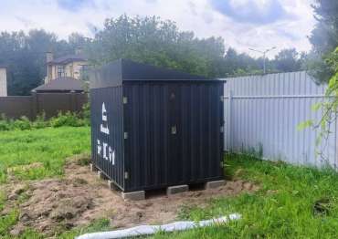 Хозблок в графитовом цвете в дер. Глазово, Волоколамский г.о, МО