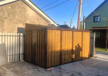 Секционный хозблок в двойной расцветке в дер. Моденово, Можайский р-н, МО