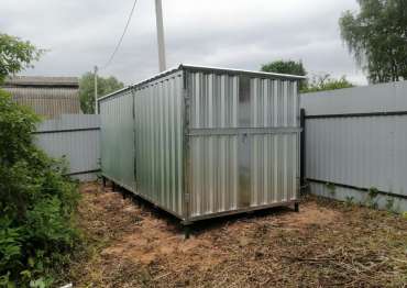 Хозблок в цинковом цвете в дер. Слобода, Конаковский м.о, Тверская обл.