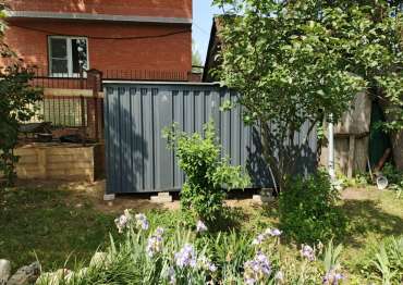 Хозблок с плоской крышей в КП Бариново парк-2, дер. Хряслово, г. Подольск, МО