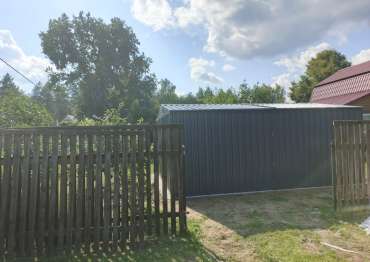 Автомобильный гараж в графитовом цвете в дер. Пекуново, Кирмский м.о, Тверская обл.