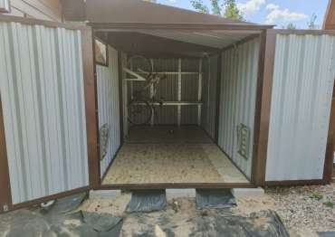 Хозблок для садовой техники и велосипедов в дер. Кромино, Наро-Фоминский р-н, МО