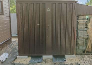 Хозблок в шоколадном цвете в дер. Кромино, Наро-Фоминский р-н, МО