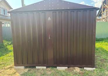 Хозблок с двускатной крышей в с. Амерово, г. Щелково, МО