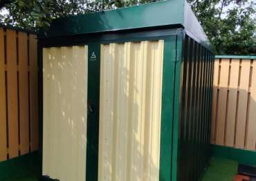 Хозблок в двойной расцветке в дер. Лужки, Краснопахорский р-н, Троицкий адм.окр, г. Москва