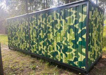 Хозблок с плоской крышей в дер. Клопово, Одинцовский г.о, МО