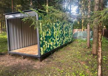 Яркий хозблок в дер. Клопово, Одинцовский г.о, МО