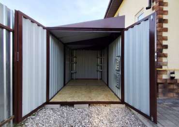 Два хозблока в шоколадном цвете в пос. Пролетарский, г.о. Серпухов, МО